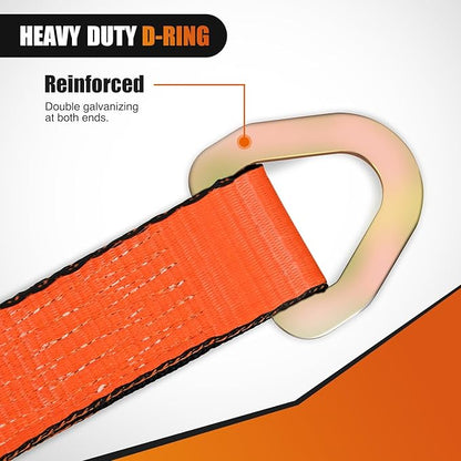 Nilight 4PCS 2"x 38" Axle Tie Down Straps - Image 6