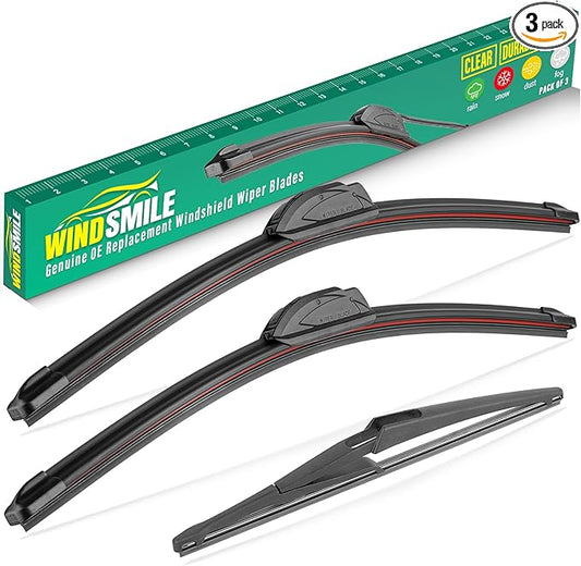 26" 17" 12" Windshield Wiper Blades Replacement by WINDSMILE