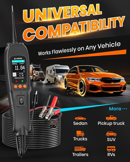 ANCEL PB500 Automotive Power Circuit Probe Tester Kit, 12/24V Car Electrical - Image 7