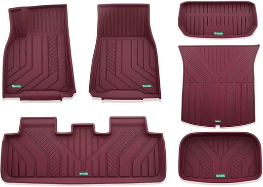 YHTAUTO Custom Fit Red Car Floor Mats by YHTAUTO
