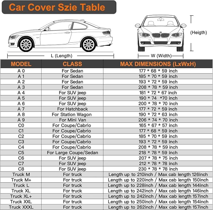 Kayme Large SUV Car Cover Waterproof All Weather, Outdoor Full Size SUV Cover - Image 6