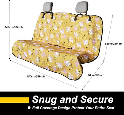 Back Seat Cover for Car Trucks Van SUV, Waterproof Rear Bench Towel Seat Covers - Image 4