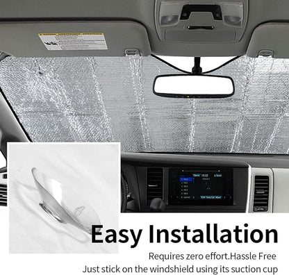 Alien trapped Car Windshield Sunshade Front Window Sun Visor Protector Foldable - Image 7