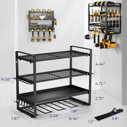 Power Tool Organizer Wall Mount, Heavy Duty Drill Holder, Garage Tool Organizer - Image 6