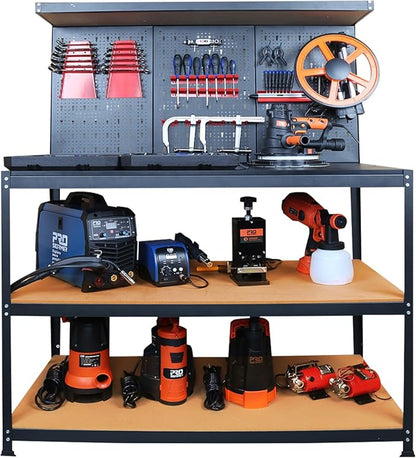 Prostormer Workbench, 47.25 inch Multipurpose Garage Worktable by Prostormer