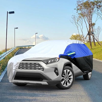 Car Cover for SUV Waterproof All Weather Snowproof UV Windproof Outdoor Full - Image 4