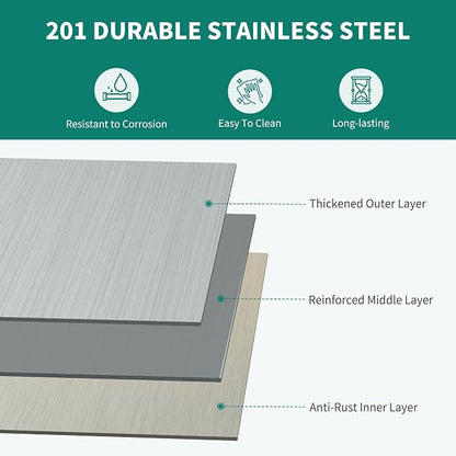 YITAHOME NSF Stainless Steel Shelves, Heavy Duty Shelving - Image 6
