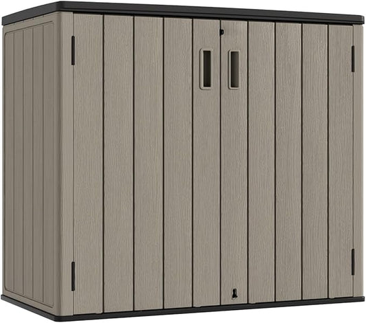 KINYING Outdoor Horizontal Storage Sheds, Outdoor Storage Cabinet Waterproof by KINYING