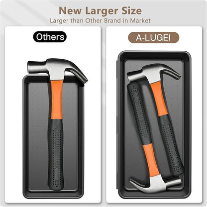 A-LUGEI【 & 5 Size】Tool Box Organizer Tray Divider Set, 【Black】 Desk - Image 2