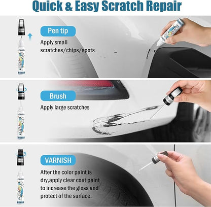 White Car Paint Touch Up, Car Scratch Repair Pen, Color Accurate Automotive - Image 6