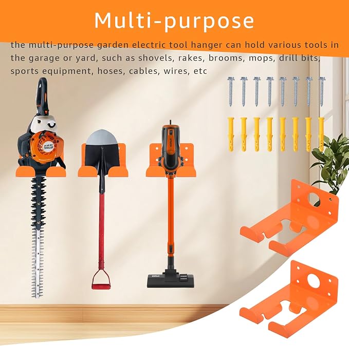 Weeding Machine Wall Mounted Hanger, Garage Organization Manager Storage shed - Image 5