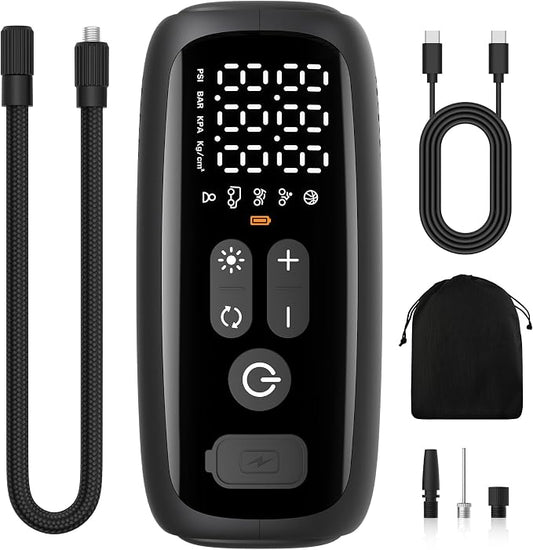 Tire Inflator Portable Air Compressor, 28 Cylinders 12V Air Compressor by Unknown