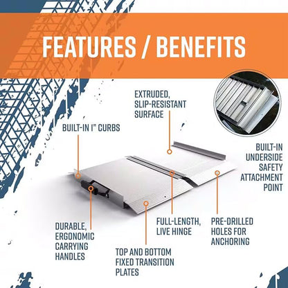EZ-ACCESS TRAVERSE 2 Foot Durable Aluminum All Weather Singlefold Portable - Image 2