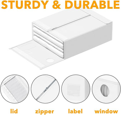 SpaceAid 9 Pack Bed Sheet Organizers and Storage, Foldable Sheet Organizer - Image 6
