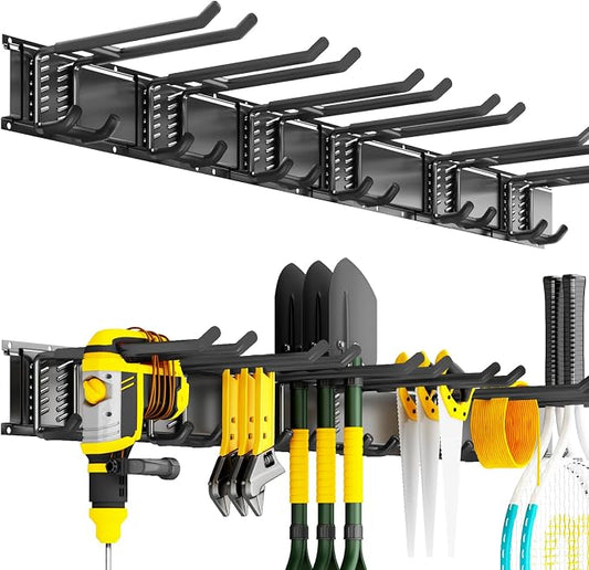 Garage Organization Tool Organizer Wall Mount, 48inch Heavy Duty Garden Tool by CRXCRC