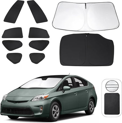 TINGLU Window Shades for Toyota Prius Hatchback 2010-2015 Accessories Full by TINGLU