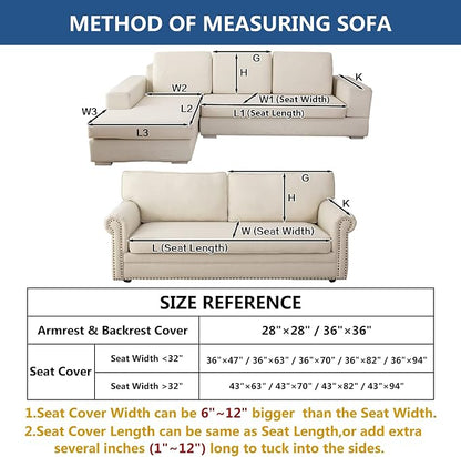 Eismodra Couch Cover, Sectional Couch Covers, Sofa Covers - Image 6