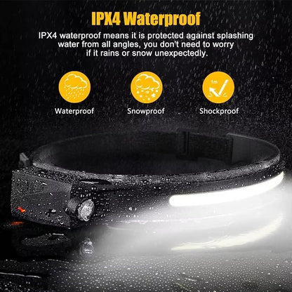 Headlamp Rechargeable, 230° Wide Beam Head Lamp LED - Image 7