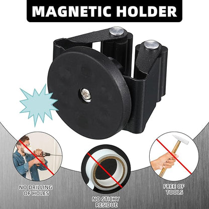 4 Pcs Magnetic Mop Broom Holder Movable Magnetic Broom Holder Rack, Anti Slip - Image 4