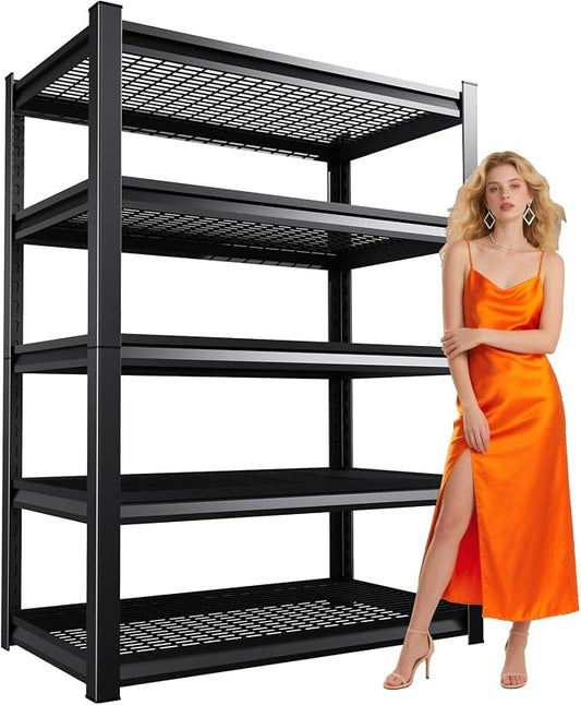 Large Garage Shelving, 5-Tier Garage Storage Shelves 3000LBS Heavy Duty by FFVVGH