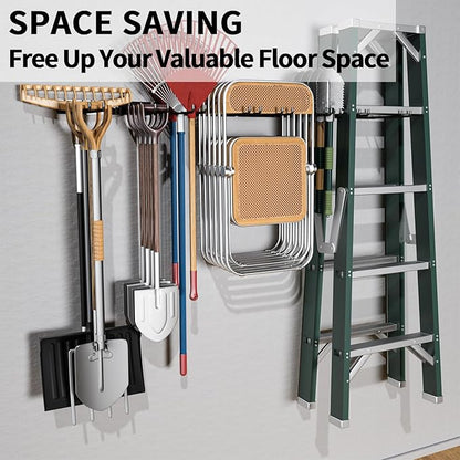 YYR Folding Chair Storage Rack, Garden Tool & Foldable Chairs Organizer Hangers - Image 4