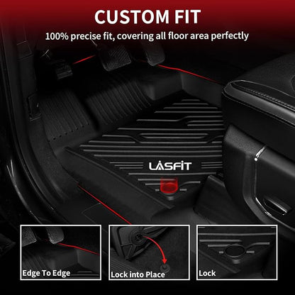 LASFIT Floor Mats for Ford F250 F350 F450 2017-2026 Crew Cab Front Bucket Seat - Image 4
