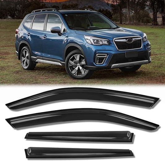 Rain Guards for Car Windows, Tape-On Window Visors Rain Guards Fit for by KYX