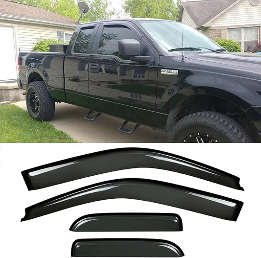 94738 Side Window Wind Deflector, Window Visor fit by Puermto