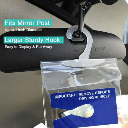 Handicap Placard Holder for Auto, Small Size Ultra Transparent Handicapped - Image 4