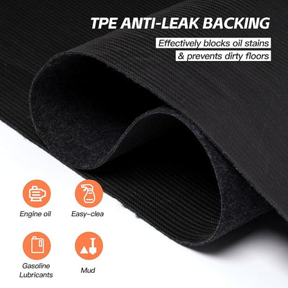 7.6'x 19' Garage Floor Mat & Oil Spill Mat, Heavy Duty Under Car Mat - Image 4