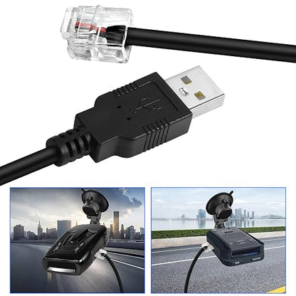 MEIRIYFA Radar Detector Power Cable, USB 5V to 12V RJ11 Radar Detectors - Image 6