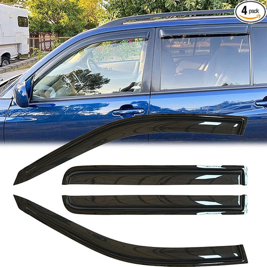 4pcs Original Outside Mount Style Window Rain Guards Shield Side Wind by Deebior