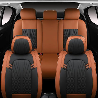 Leather Car Seat Covers, Car Seat Protector Waterproof, Seat Covers Full Set - Image 3