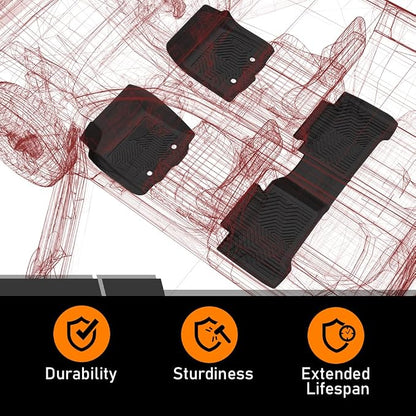 G-PLUS Floor Mats for Toyota 4Runner 2013-2024 & Fit Lexus GX460 2014-2023 - Image 7