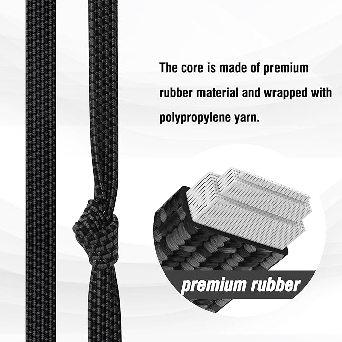 Bungee Cords with Hooks Heavy Duty, Flat Adjustable Bungee Cords with Hooks 32 - Image 5