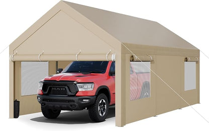 JY QAQA Carport, 12x20 FT Heavy Duty Carport - Image 2