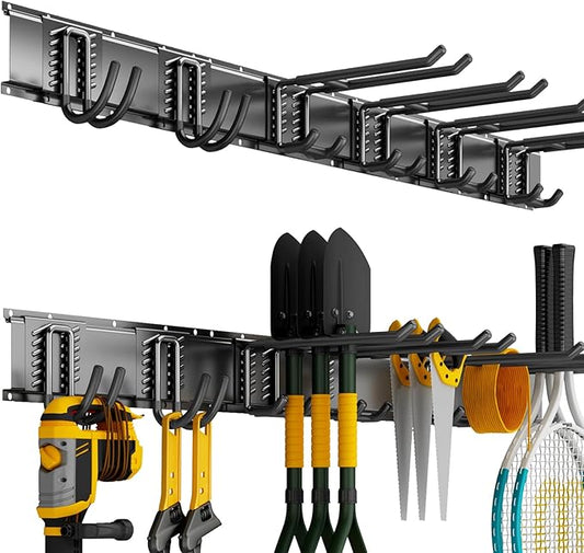 Garage Organization Tool Organizer Wall Mount, 48inch Heavy Duty Garden Tool by CRXCRC
