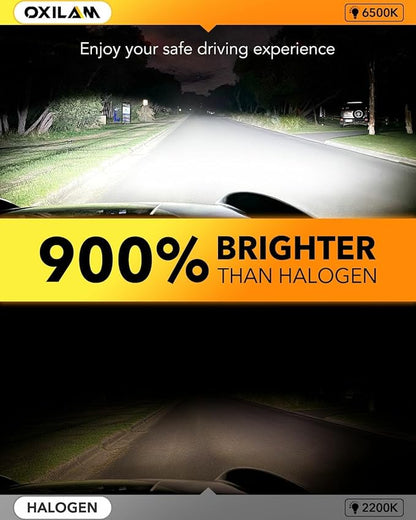 OXILAM H1/H1LL LED Bulbs 30000LM 6500K White Ultra-Bright, 5 Min Quick Install - Image 2