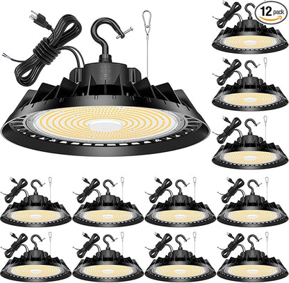 BBESTLED 12Pack LED High Bay Lights, Super Bright 150W UFO High Bay LED Shop by BBESTLED