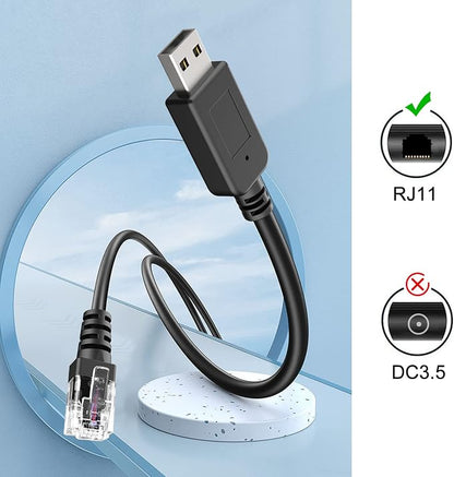 Radar Detector Cord, USB to RJ11 Cable, RJ11 Plug Power Cable, - Image 5