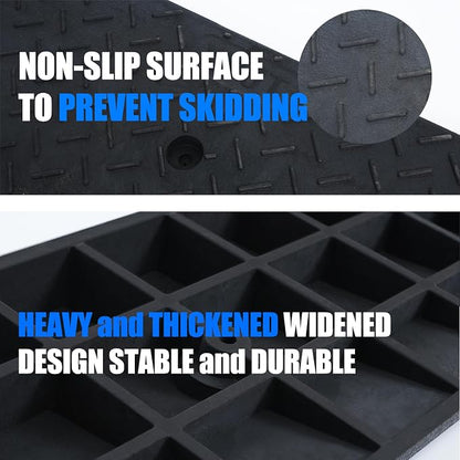 Heavy Duty Rubber Curb Ramps, 2 Pack, 6600 LBS/3T Capacity, - Image 4