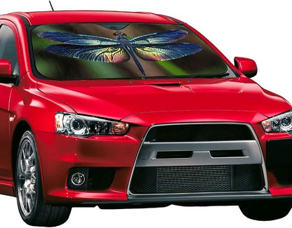 Dragonfly Car Windshield Sunshade Front Window Sun Visor Protector Foldable - Image 2
