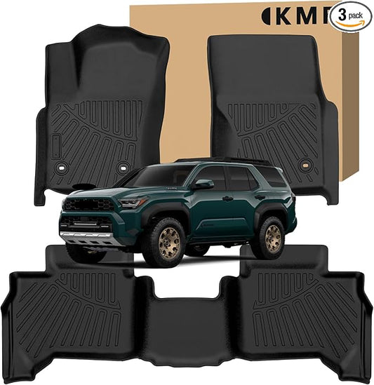 KMF Custom Fit Floor Mats for Toyota 4Runner 2025 Accessories, 5 Seats All by KMF