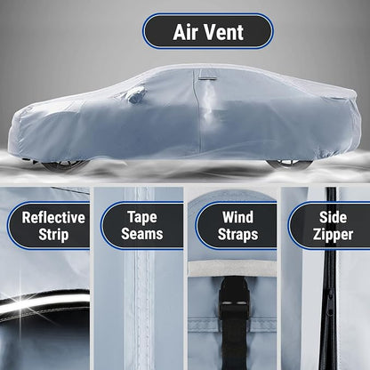 iCarCover Premium Car Cover for 1986-1991 Buick Skylark Heavy Duty Waterproof - Image 5