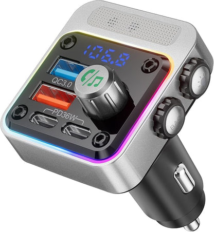 Nulaxy 54W Bluetooth 5.3 Car Adapter by Nulaxy