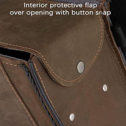 Dream Apparel Naked Cowhide Leather Motorcycle Saddle Bags Throw Over Saddlebags - Image 7