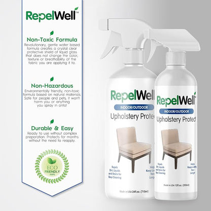 Eco-Friendly Upholstery Protect Stain & Water Repellent Spray 24oz – Non-Toxic - Image 6