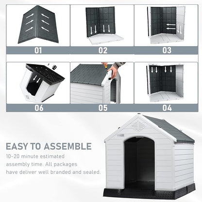 LEMBERI Durable Waterproof Plastic Dog House - Image 6