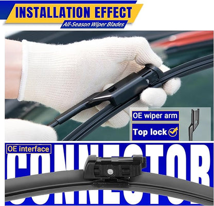 3 wipers Replacement for 2018-2022 2023 VW Volkswagen Atlas, Windshield Wiper - Image 3