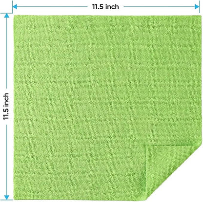 HOMEXCEL Microfiber Cleaning Cloths 100 Pack, Highly Absorbent Microfiber Towels - Image 2